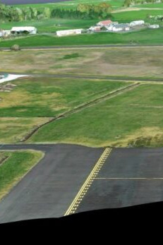 image from survey drone of flight path at Ardmore Airport