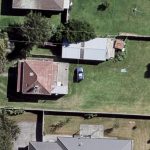 image from survey drone of residential lot