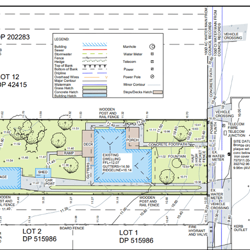image of a site surveying plan